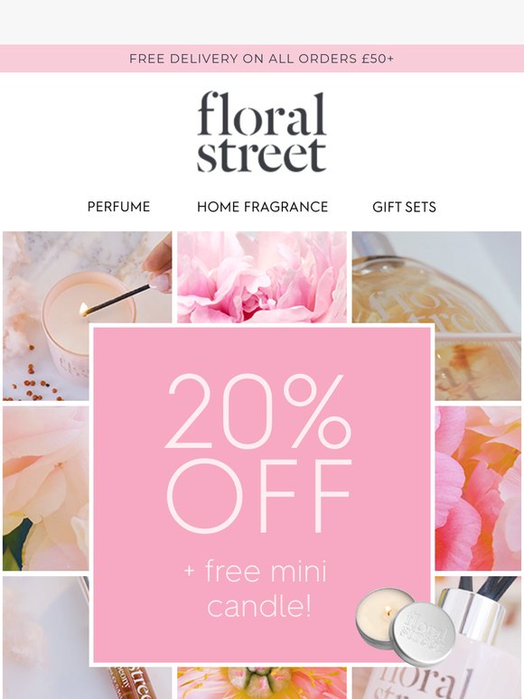 Don't miss 20% off 🌸