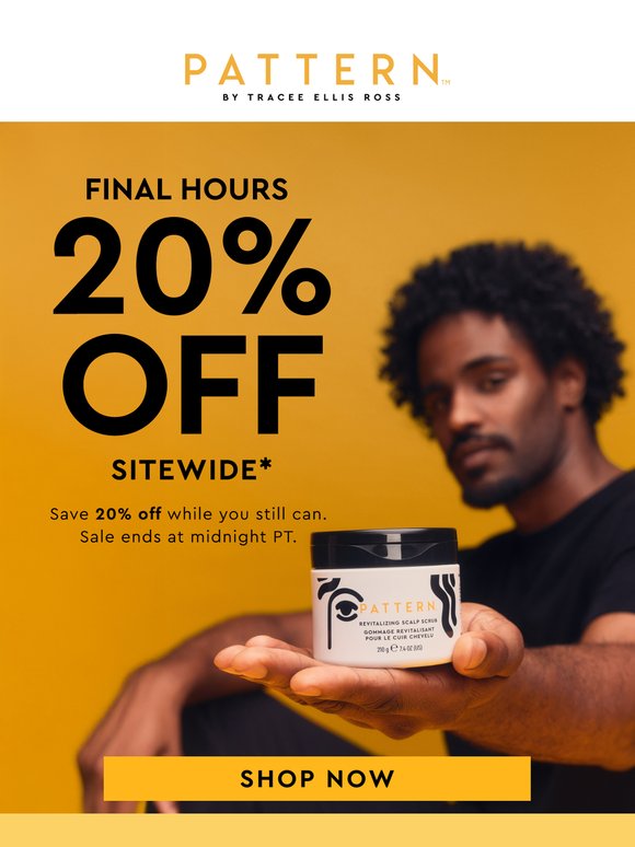 FINAL HOURS for 20% OFF⏰