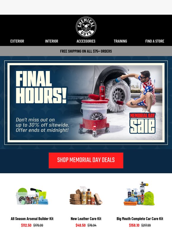 Final Hours! Up to 30% Off Ends Tonight!