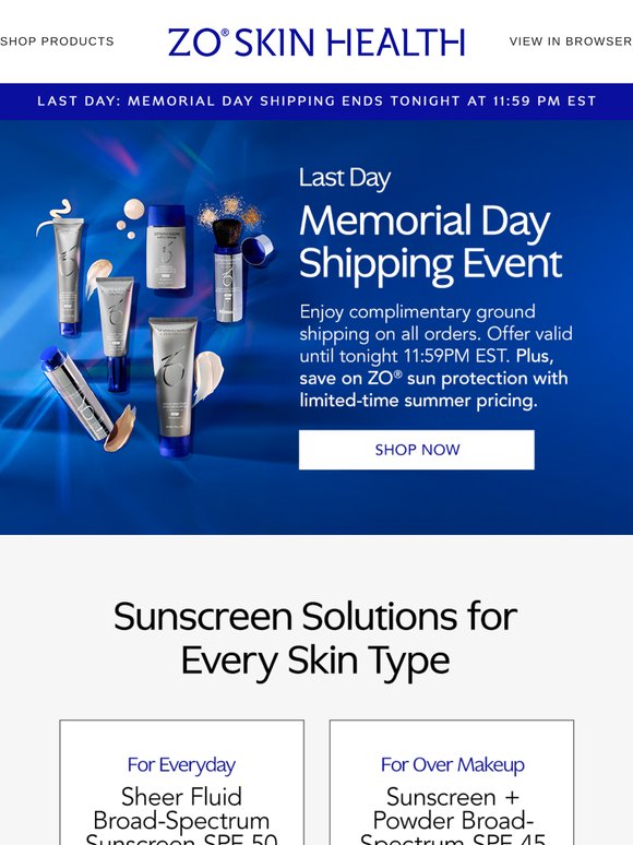 Last Chance to shop the Free Shipping Event