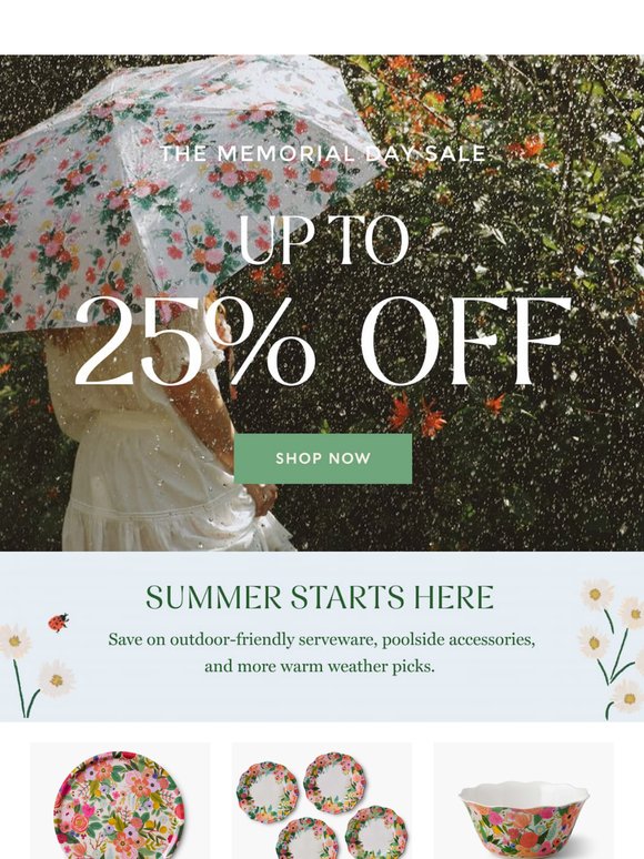 Up to 25% Off Summer Favorites ☀️🌸