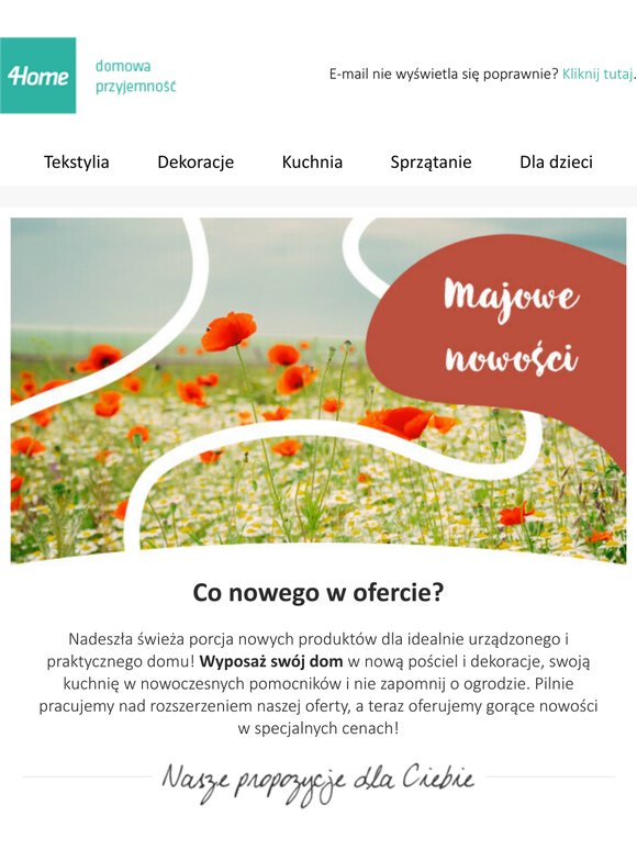 Majowe nowości już są tu! Nie przegap zróżnicowanej oferty do pięknego i praktycznie wyposażonego domu.