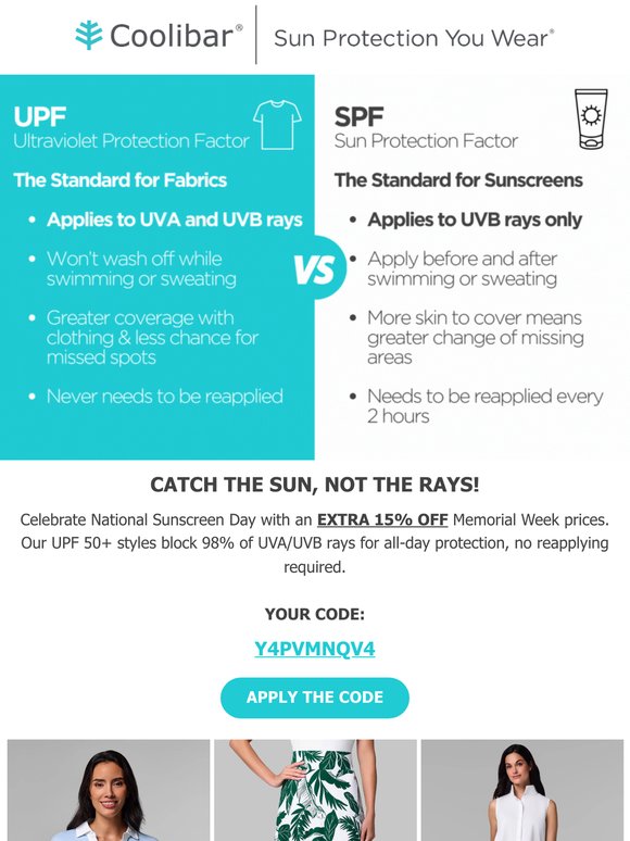 ☀️ National Sunscreen Day: Extra 15% OFF