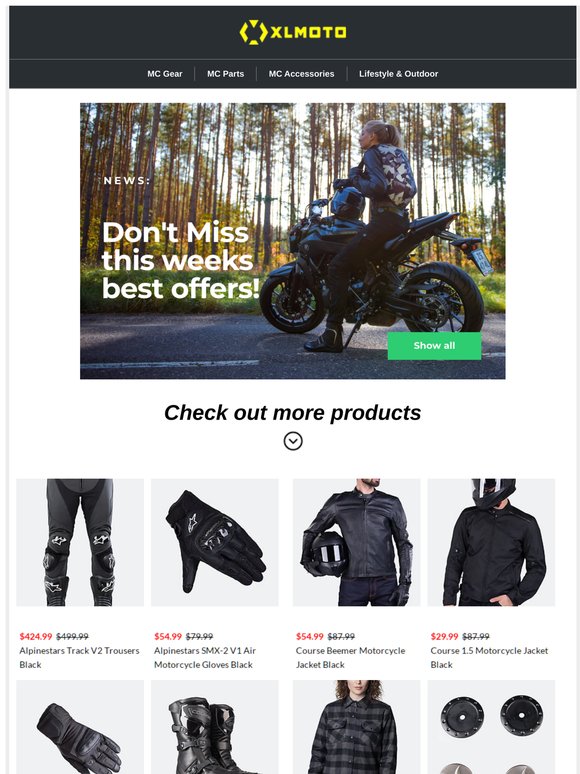 Savings on MC Parts & Gear – Shop Now!👍