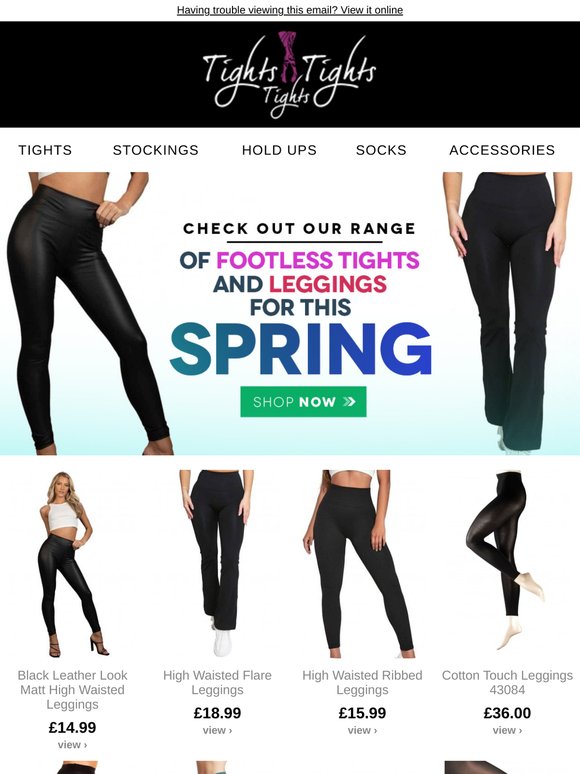 Check Out Our Range Of Footless Tights and Leggings For This Spring