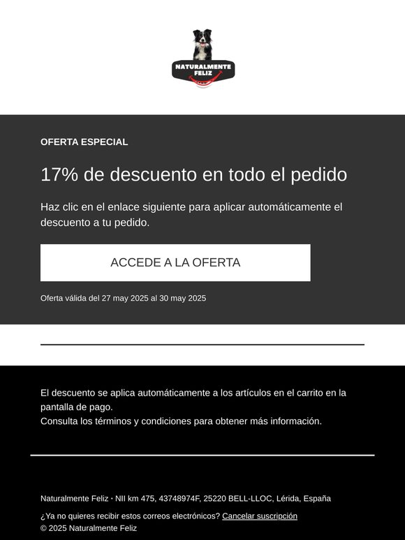 Oferta especial para ti...
