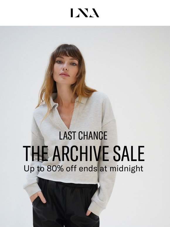 Last Chance: Up To 80% Off Ends At Midnight