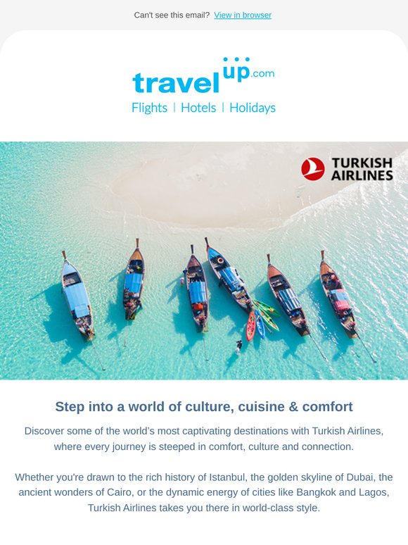 Wonders of the world start with Turkish Airlines