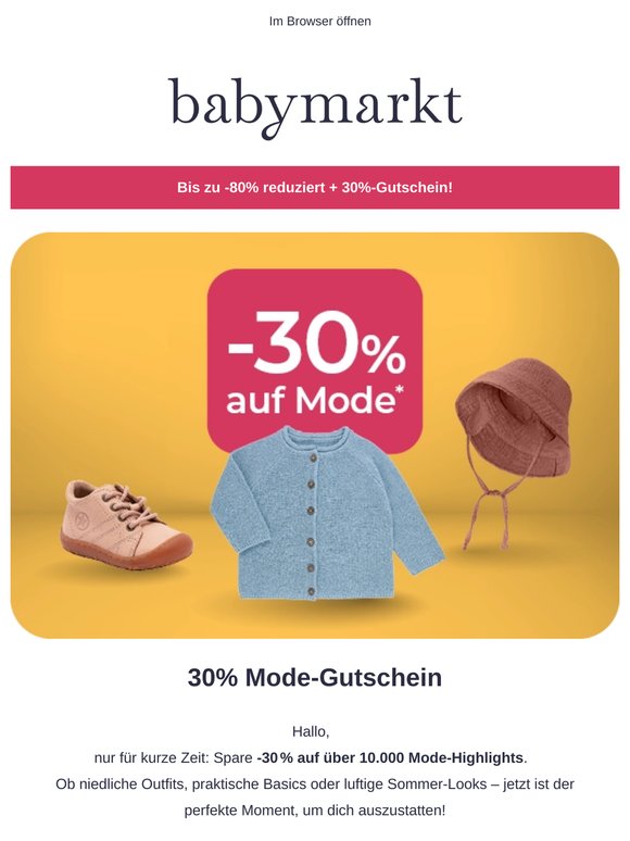 Alarmstufe SPAREN 🚨 -30% auf Mode