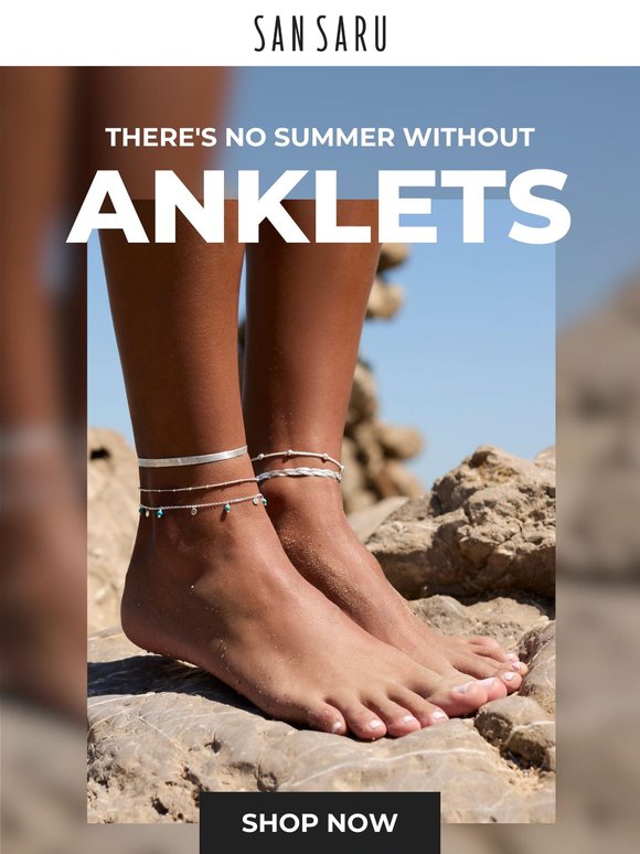 No summer without anklets 🌞