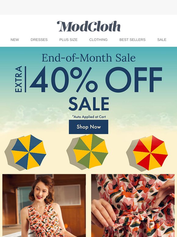 Modcloth Promo Code Modcloth: Our Most-Loved Sale-on-Sale Is Here – Extra 40% Off! | Milled