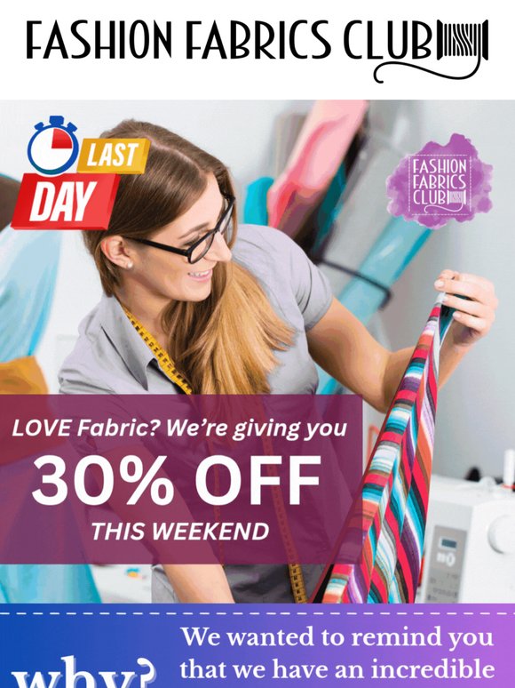 Last Day - Save 30% OFF Sitewide