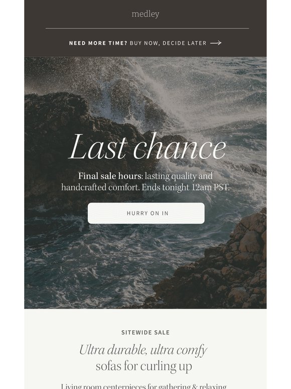 Last chance at sale →
