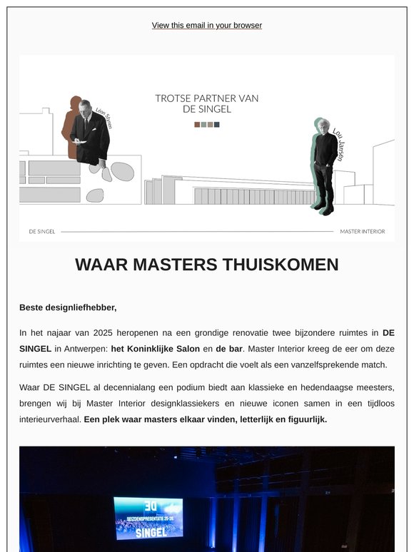 Master Interior & DE SINGEL: waar design en cultuur elkaar ontmoeten