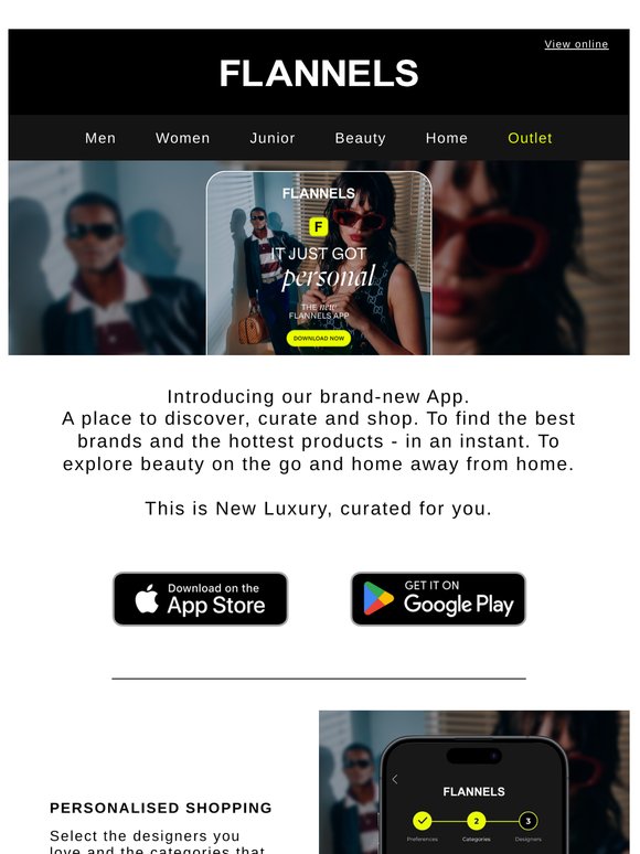 Introducing the FLANNELS App.