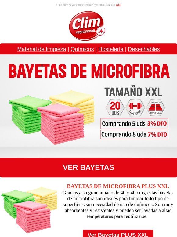 En tamaño XXL y diferentes colores.