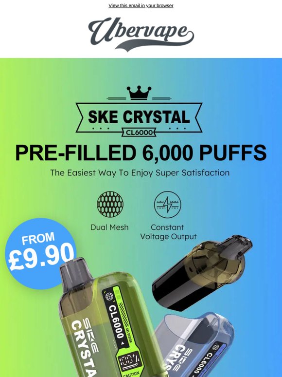 SKE Crystal Bar 6,000 Puff - £9.95