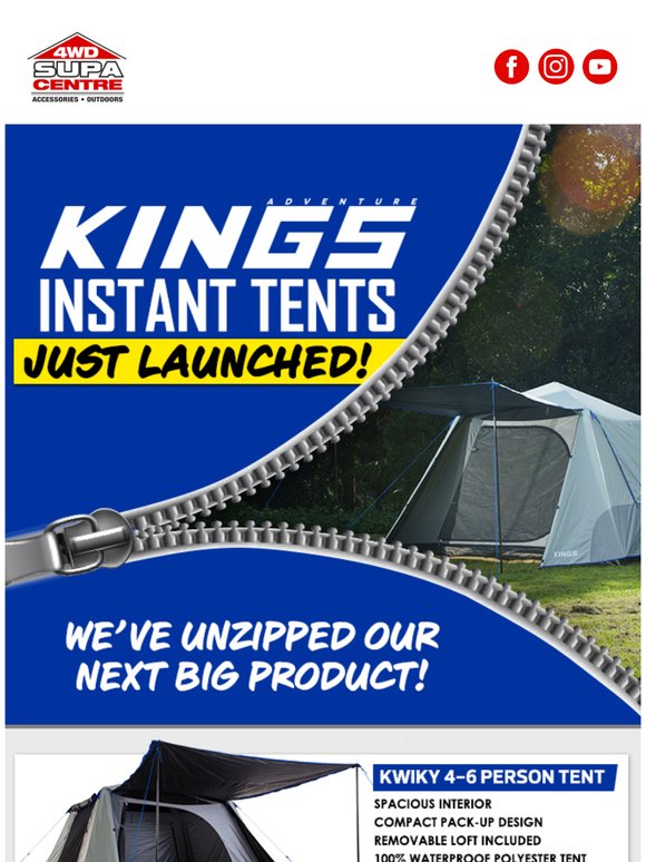 —, The All New Adventure Kings Instant Tents Are Here 🏕️ Set Up in Seconds!