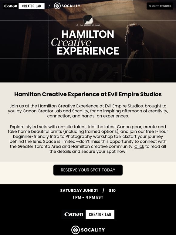 From Camera to Print: Sign Up for the Hamilton Creative Experience