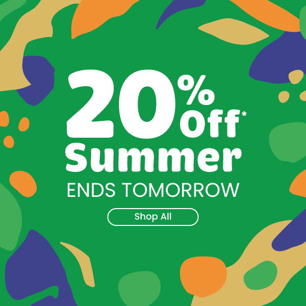 20% Off Summer Ends Tomorrow