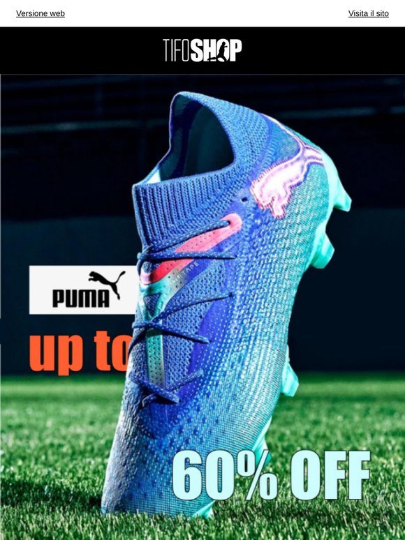 Da non perdere: scarpe calcio Puma fino al 60% di sconto!