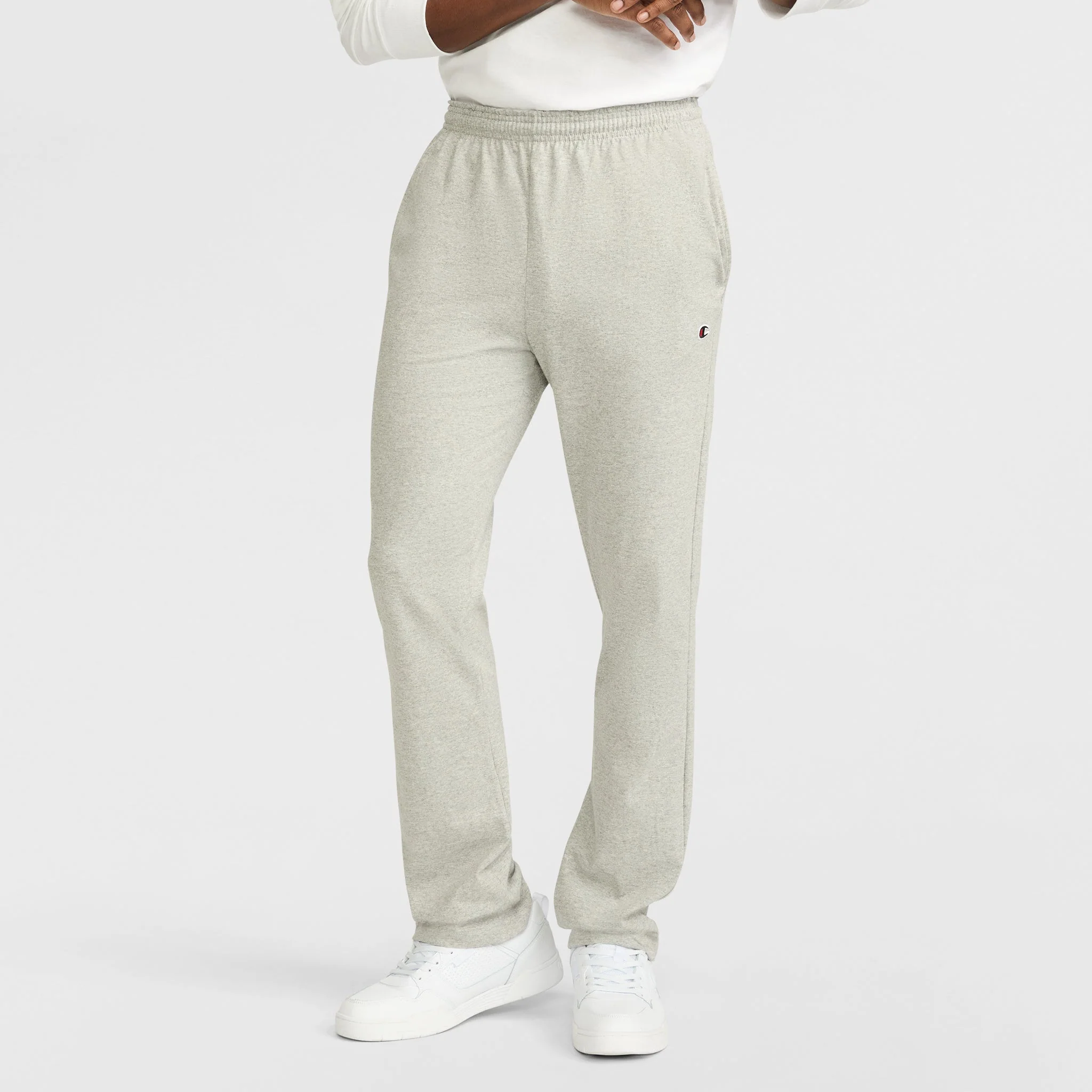 Image of Lightweight Lounge Pants, Open Hem, C Logo