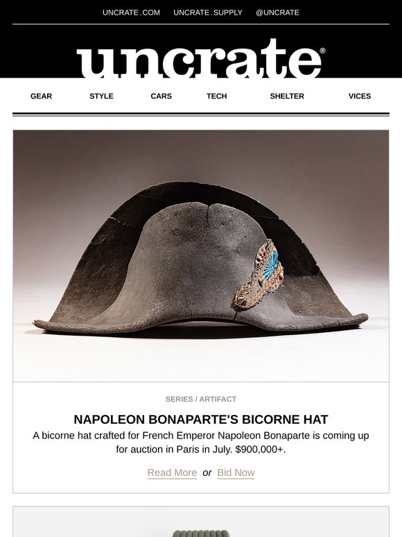 Napoleon Bonaparte's Bicorne Hat & more