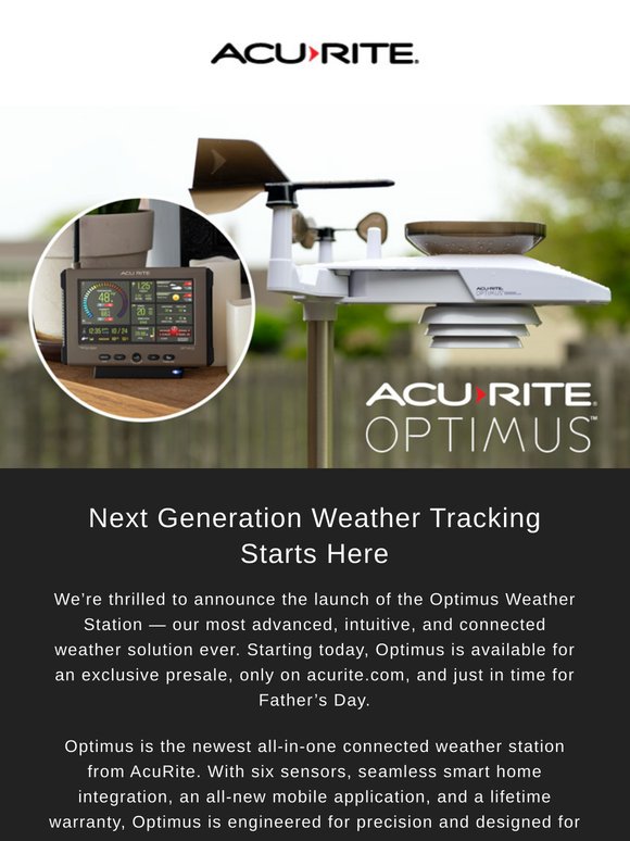 Introducing the All-New Optimus Weather Station