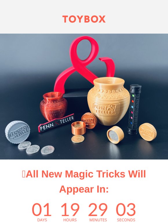 🎩 New Penn & Teller 3D-Printed Magic Tricks Drop Friday