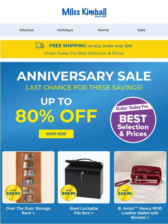 ⌛ FINAL HOURS >> Shop Anniversary Savings