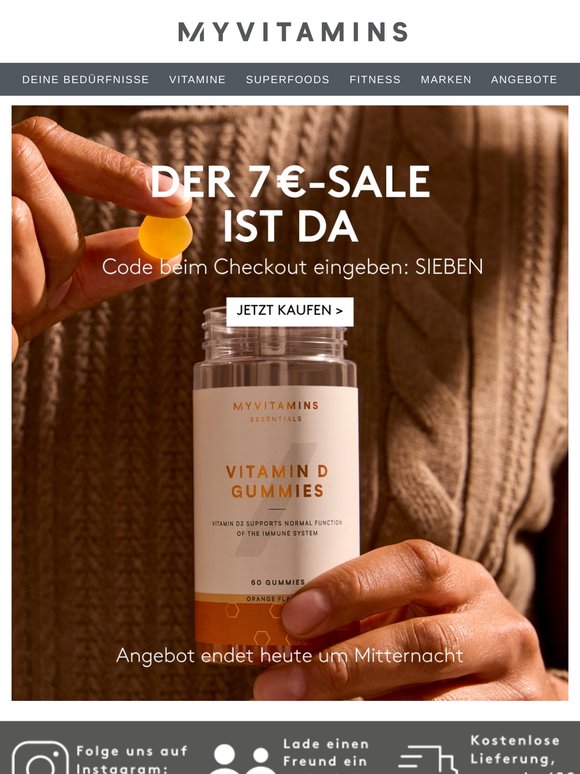 Unser 7 €-Sale ist zurück 😱 | Nur bis Mitternacht!