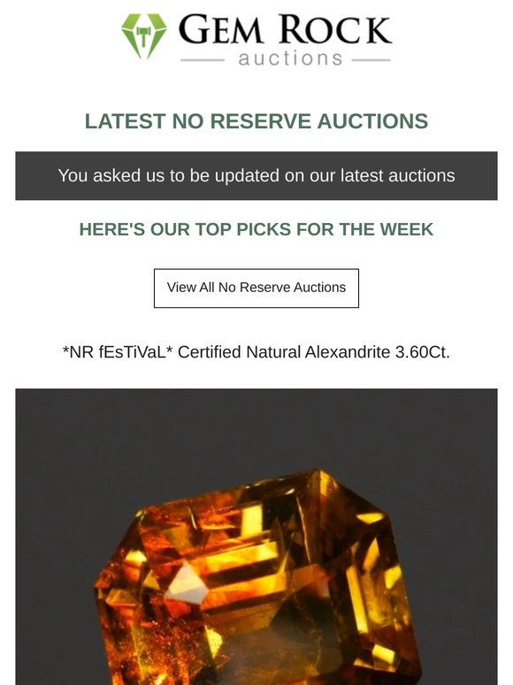 💥 Gemstone Auctions Finishing Soon - Don't Miss Out
