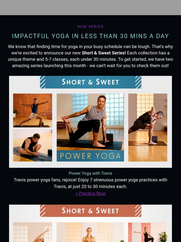 New 30-Minute Series + Yoga in Beautiful Bali 🌴