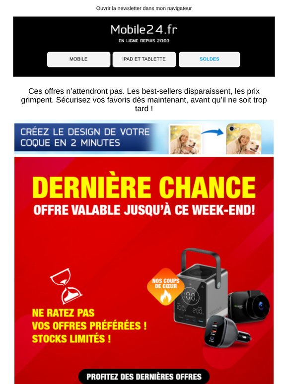 ⏳ Compte à rebours final : votre dernière chance d’économiser !