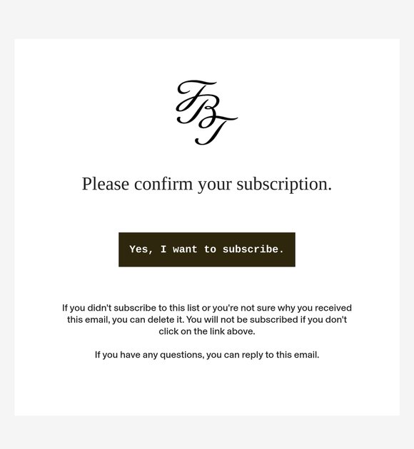 Confirm Your Subscription