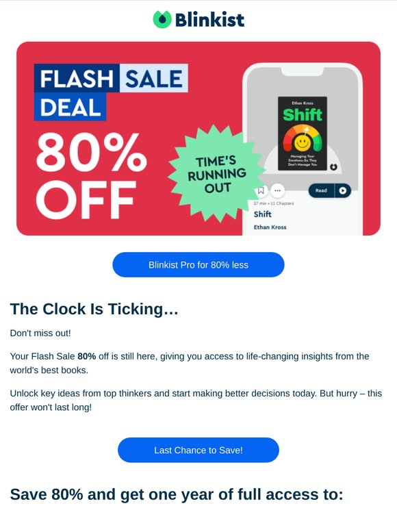 🏃 Hurry: 80% Off Flash Sale Knowledge Boost