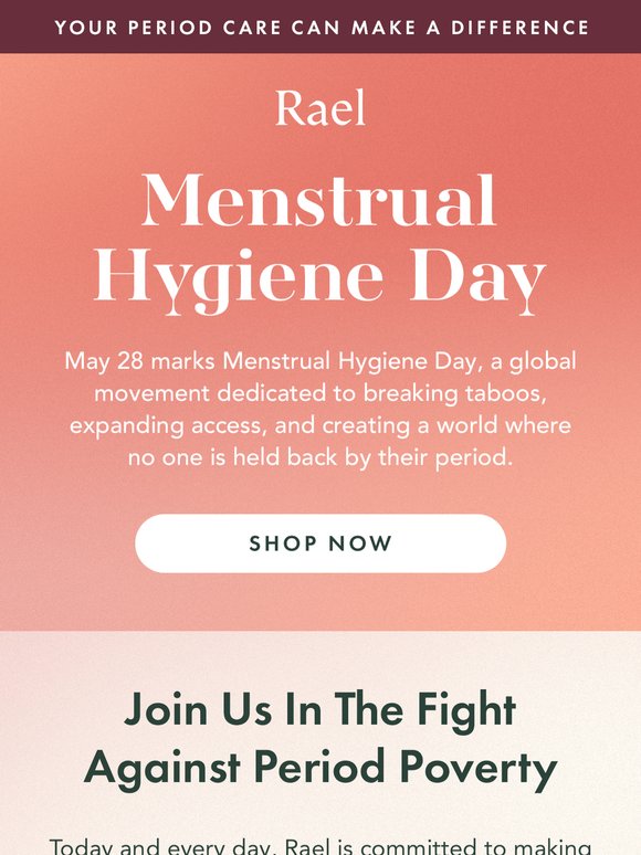 Your period care can make a difference 🩸