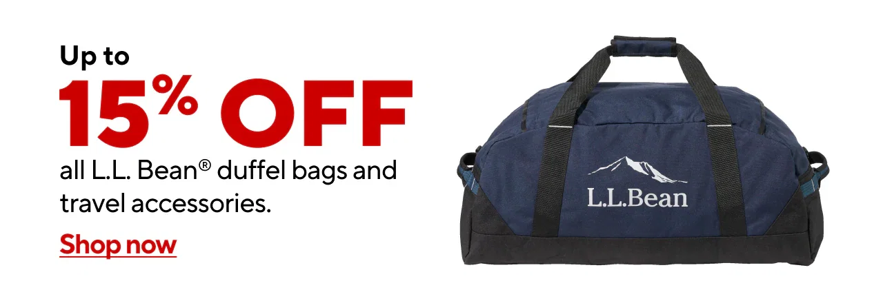 New At Staples: L.L.Bean Duffels and Travel Accessories Starting at 15% off