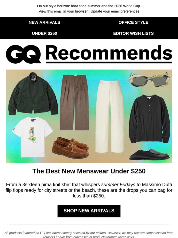 The Sub-$250 Menswear in Our Carts This Week