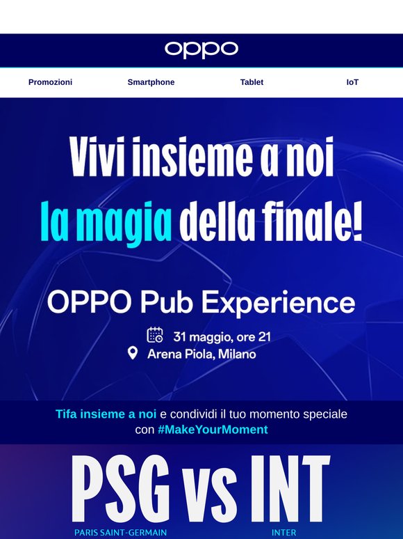 Vivi insieme a noi l'ultima notte di UEFA Champions League!
