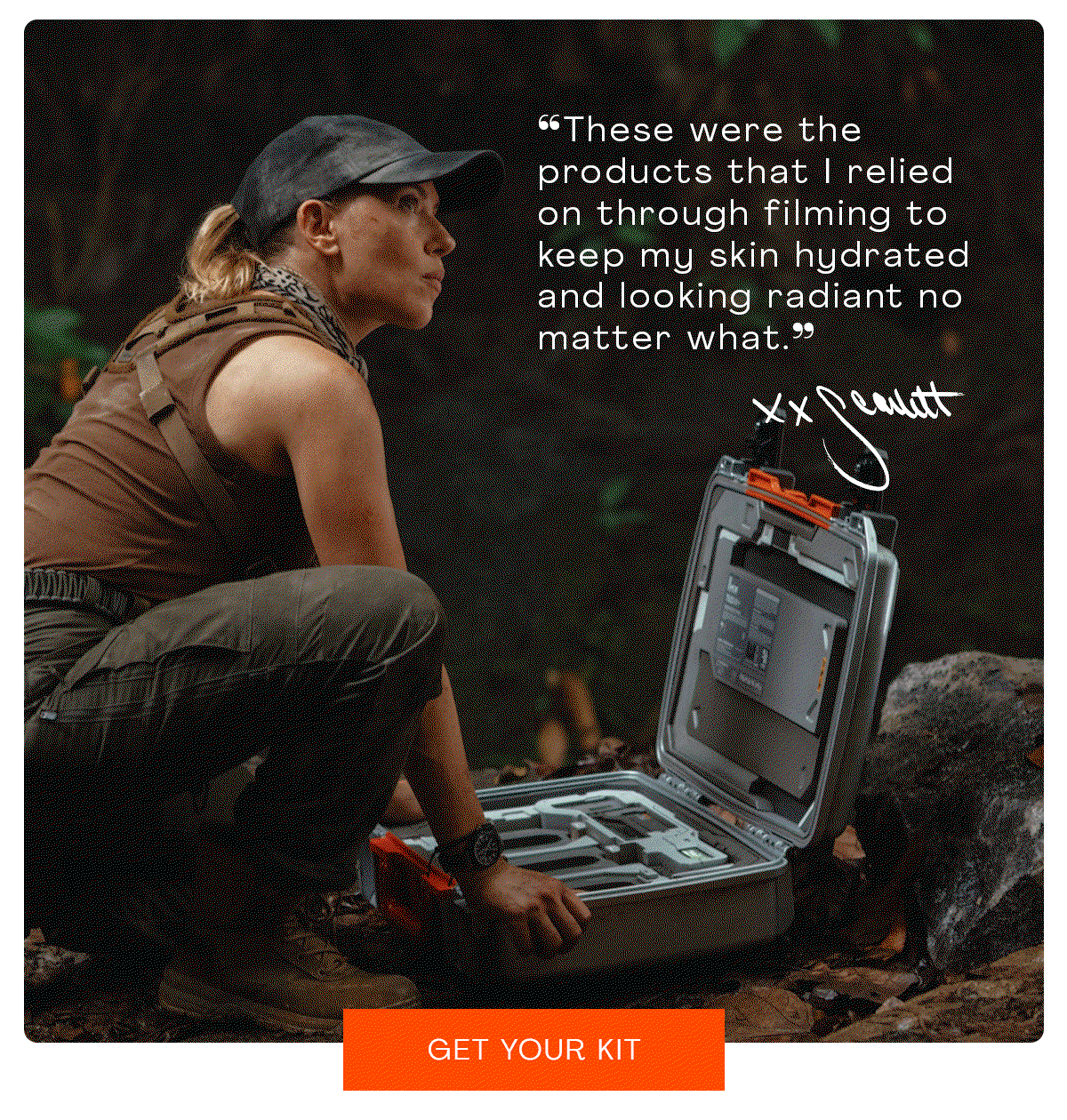 "These were the products that I relied on through filming" - Scarlett