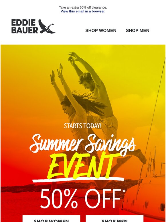 STARTS TODAY! Summer Savings Event - 50% Off Sitewide
