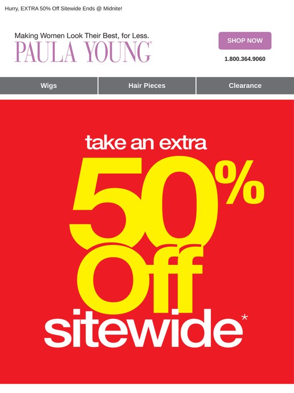 REMINDER: 50% Off Sitewide Won't Last Forever!