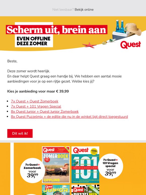 Onze zomercampagne is er weer. Profiteer!