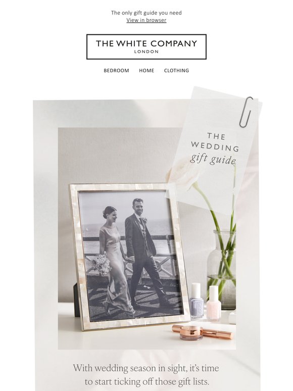 We hear wedding bells...