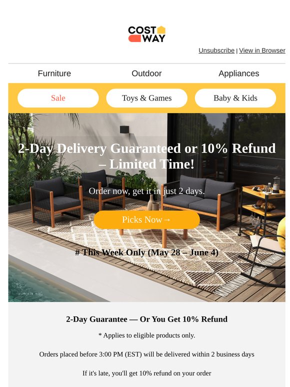 🎉Get It in 2 Days—Or Get 10% Back!