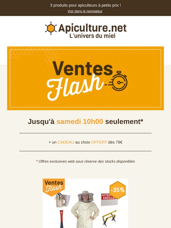 ☆ Flash 48h : -35% sur le kit rucher Expert