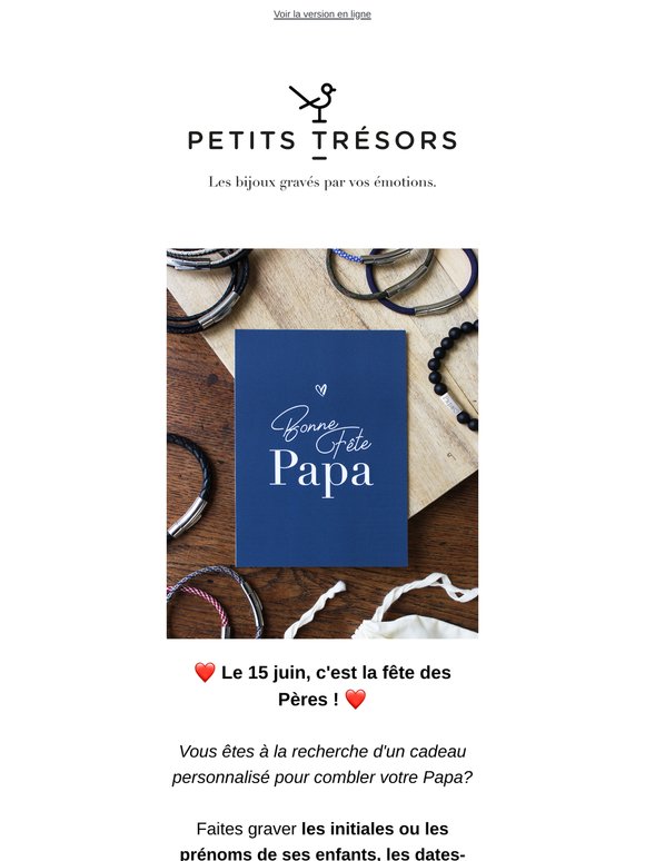 La fête des Pères c'est dans 15 jours !