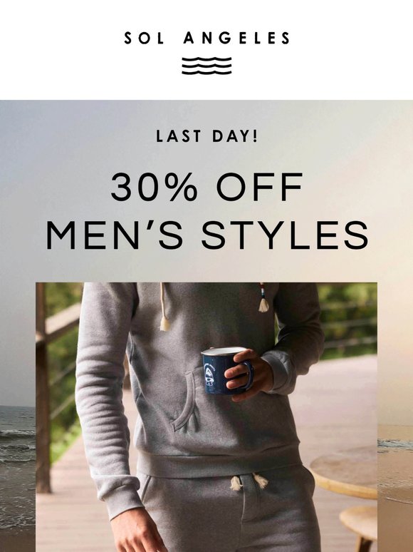 Celebrate Dad with 30% Off Men’s Styles!