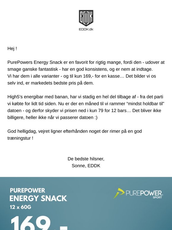 PurePower Energy Snack - kun 169,-
